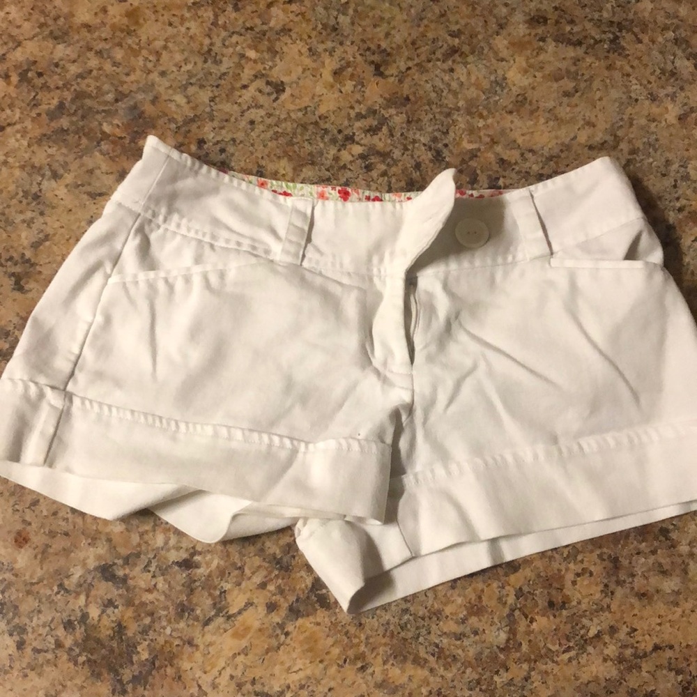 White short shorts